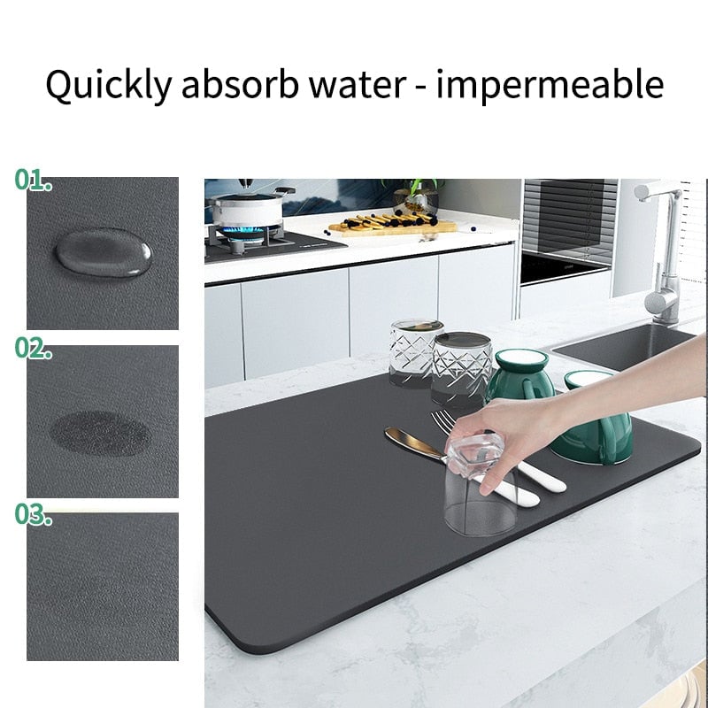 🔥Friday Special🔥Kitchen Super Absorbent Draining Mat