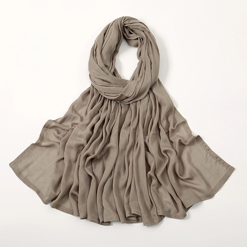 Women's Elegant Minimalist Solid Color Rayon Kerchief