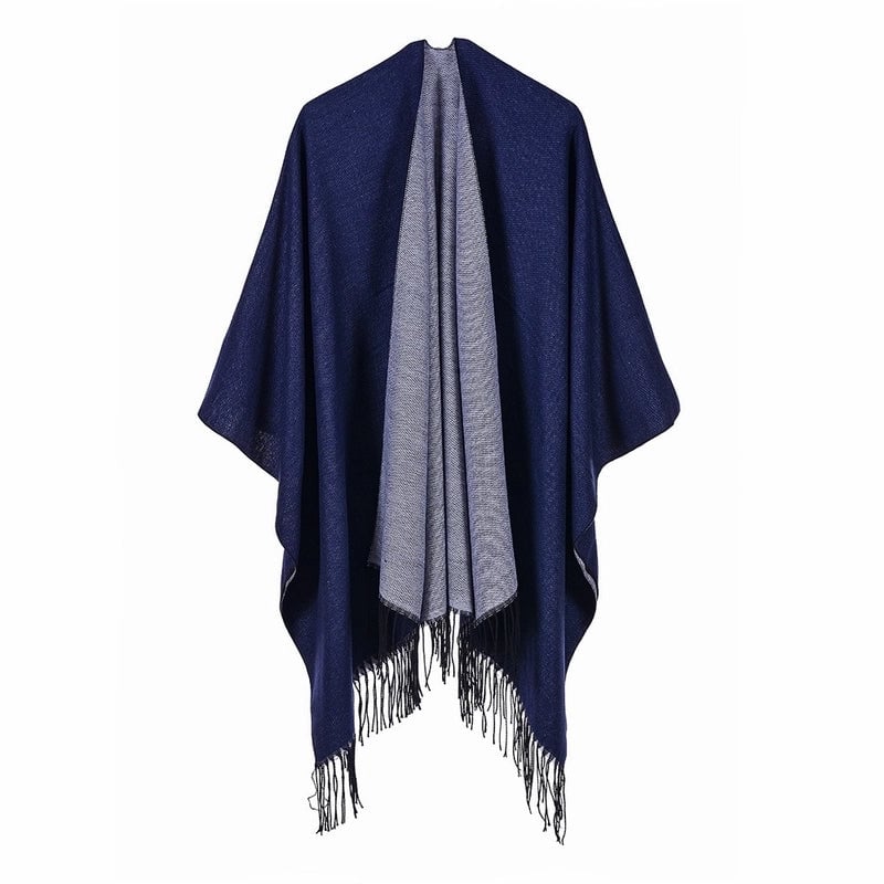 Women's Streetwear Solid Color Imitation Cashmere Tassel Shawl
