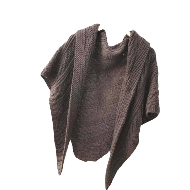 Women's Elegant Solid Color Knit Scarf