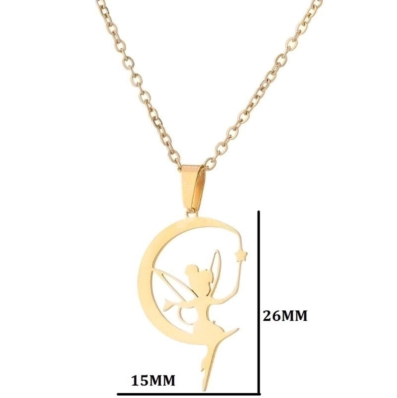 Fashion Butterfly 201 Stainless Steel 18K Gold Plated Plating Stainless Steel Necklaces