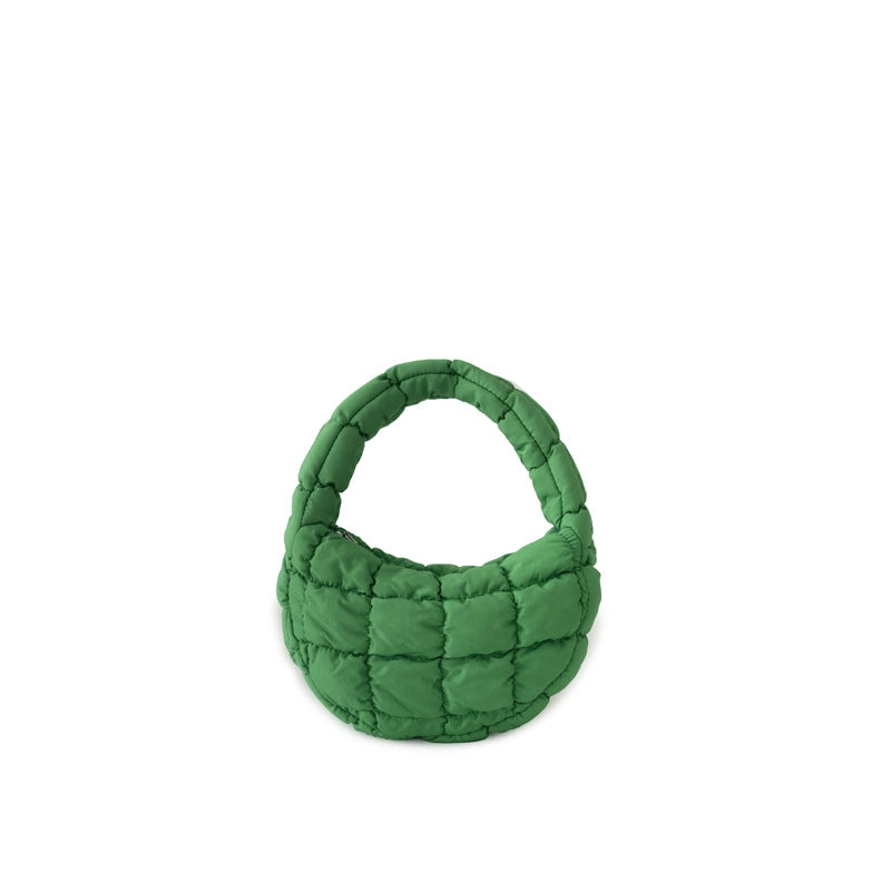 Women's Small Nylon Solid Color Basic Zipper Cloud Shape Bag