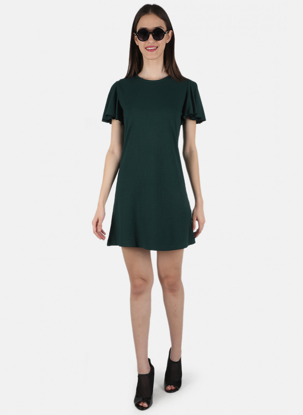 Women Green Plain Tunic