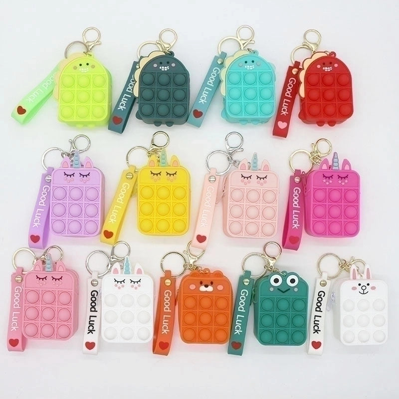 Unisex Fruit Silica Gel Zipper Coin Purses