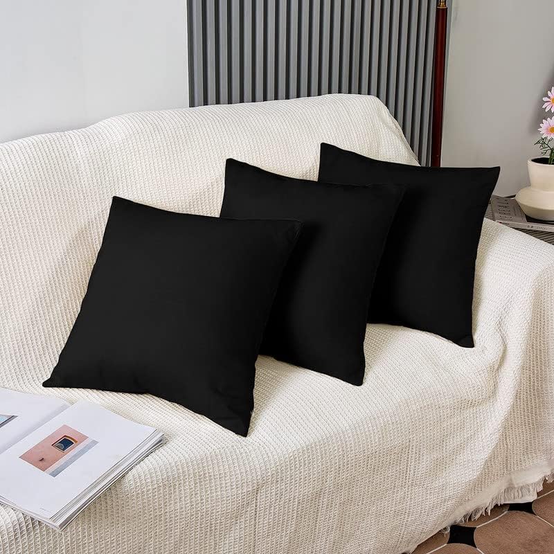 Black-Cushion Covers Pack of Two