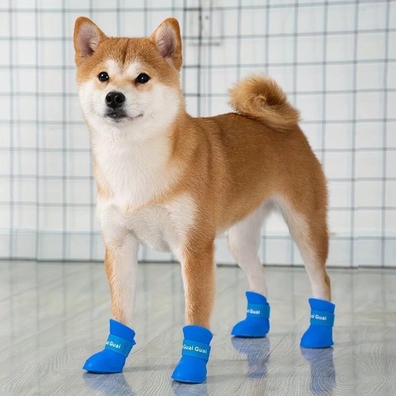 Casual Plastic Solid Color Pet Shoes