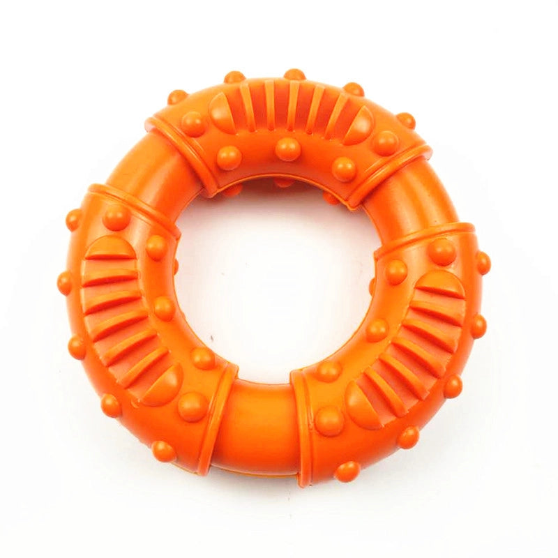 New Hot Dog Toy Medium And Large Dog Golden Retriever Molars Pet Toy Donut Spot