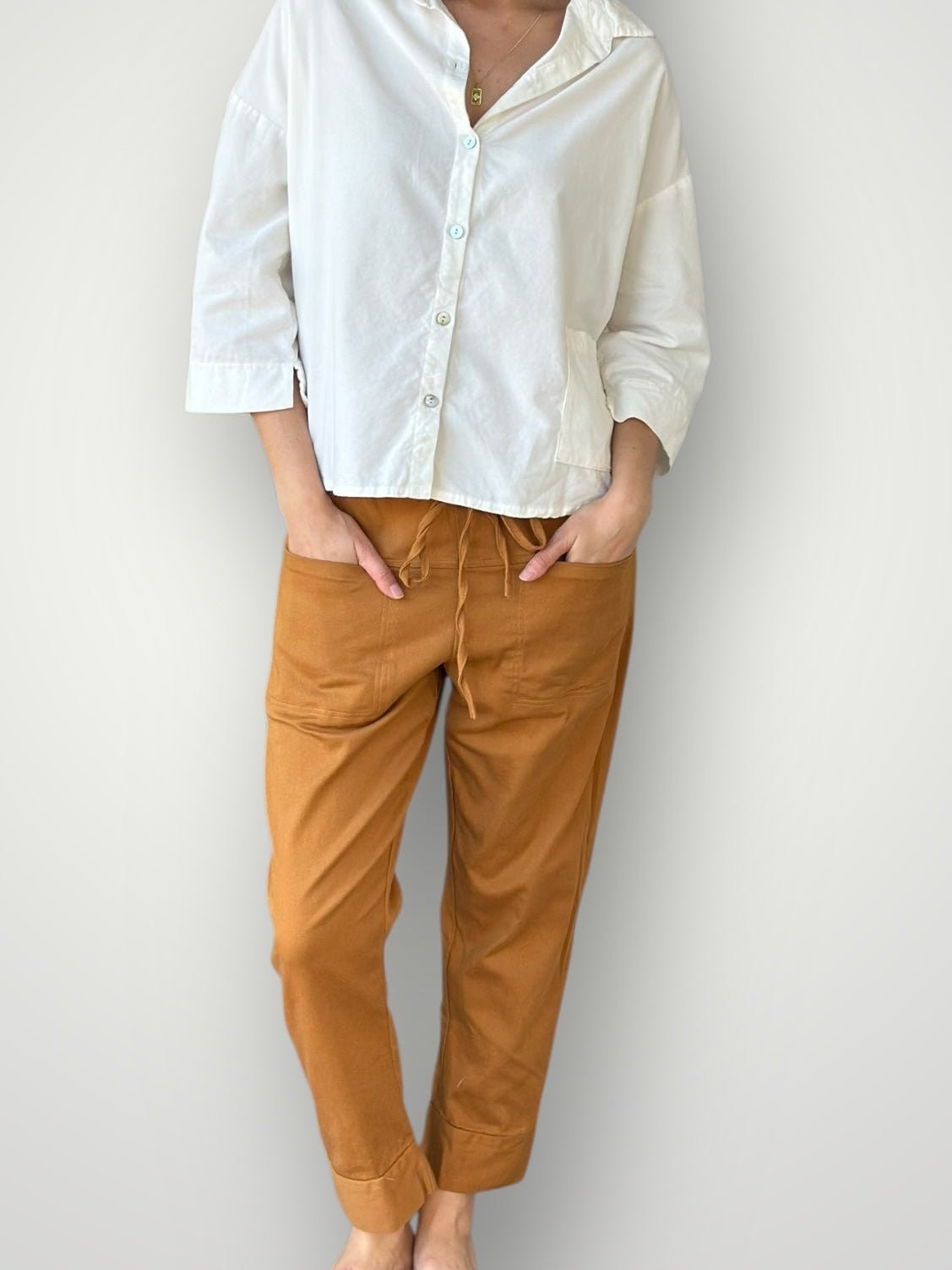 dylan pants - caramel twill