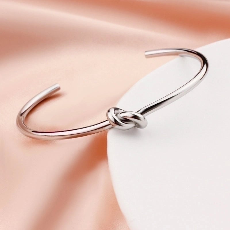 Minimalist C Shape Stainless Steel Titanium Steel Gold Plated Bangle In Bulk