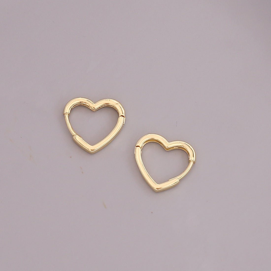 Unisex Metal Star Heart Metal Electroplating Earrings