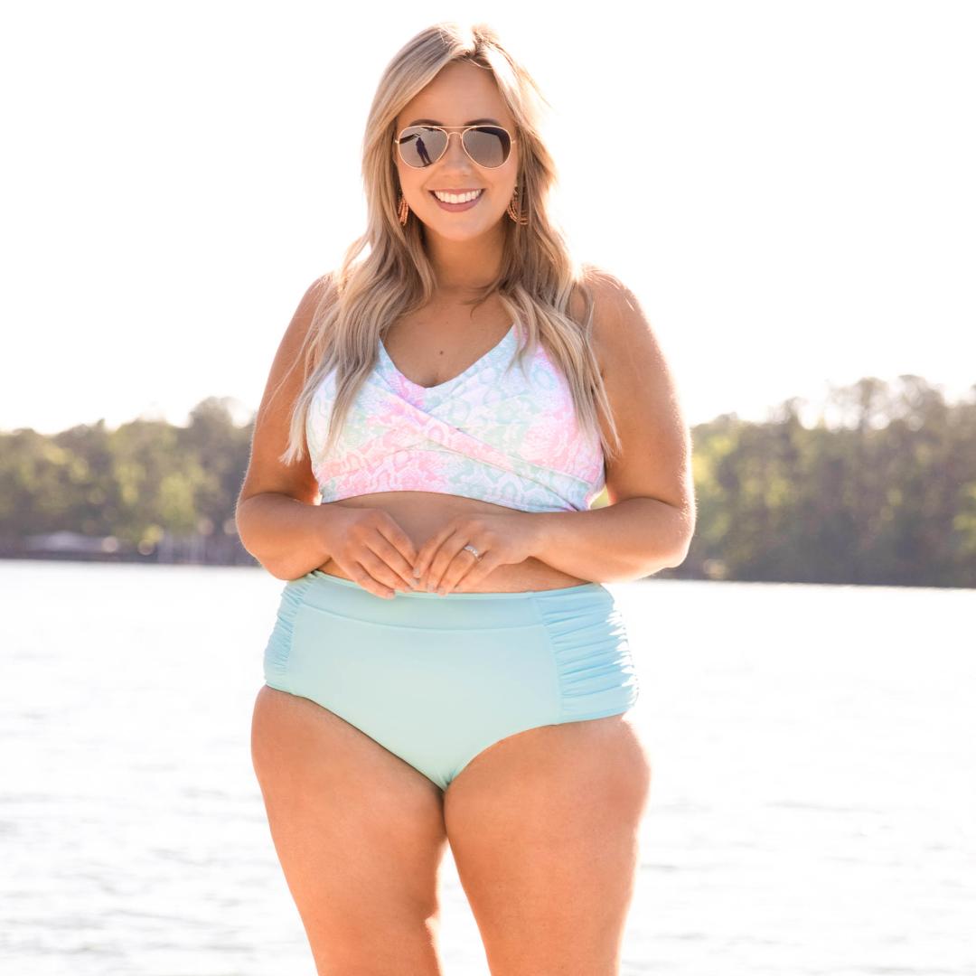 Oceans Of Love Swim Bottom. Mint