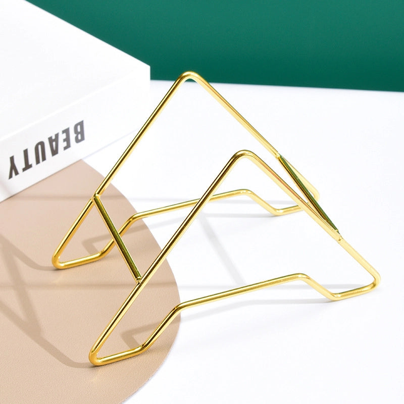 Light Luxury Golden Edge Glacier Pattern Fruit Plate Desktop Fruit Plate High-looking Plastic Home Living Room Coffee Table Flower-shaped Bone Dish