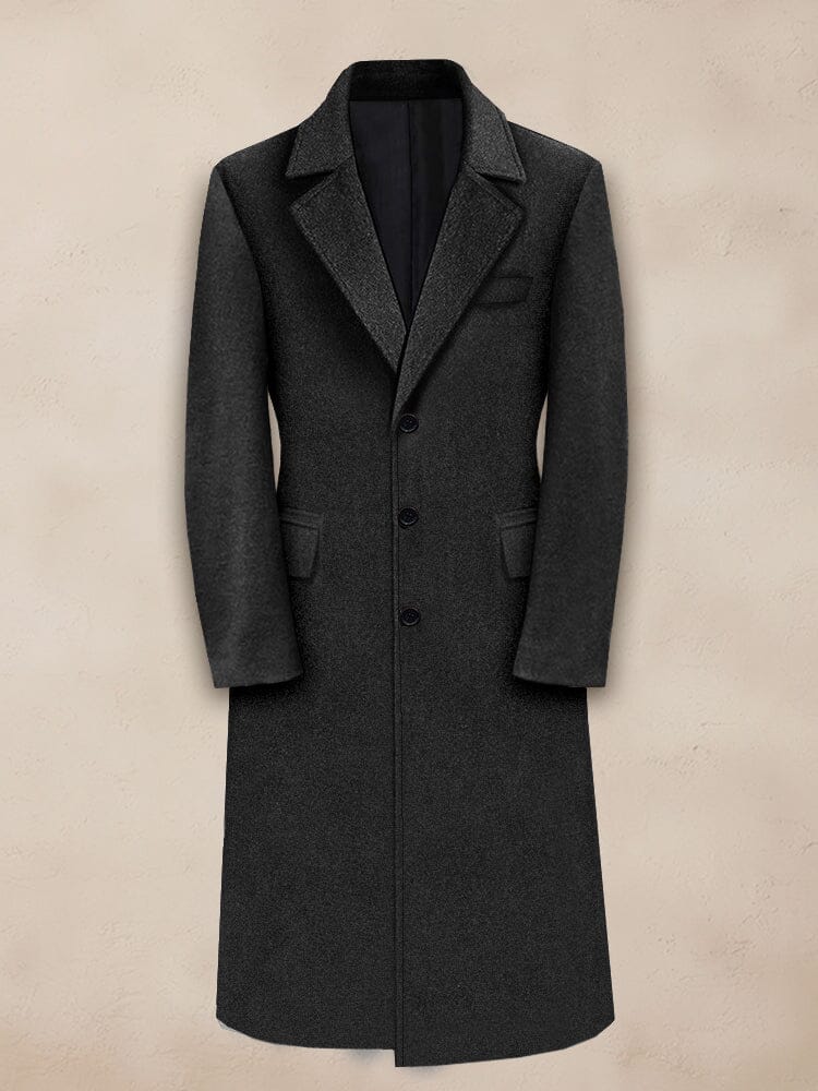 Classic Lapel Lined Tweed Coat