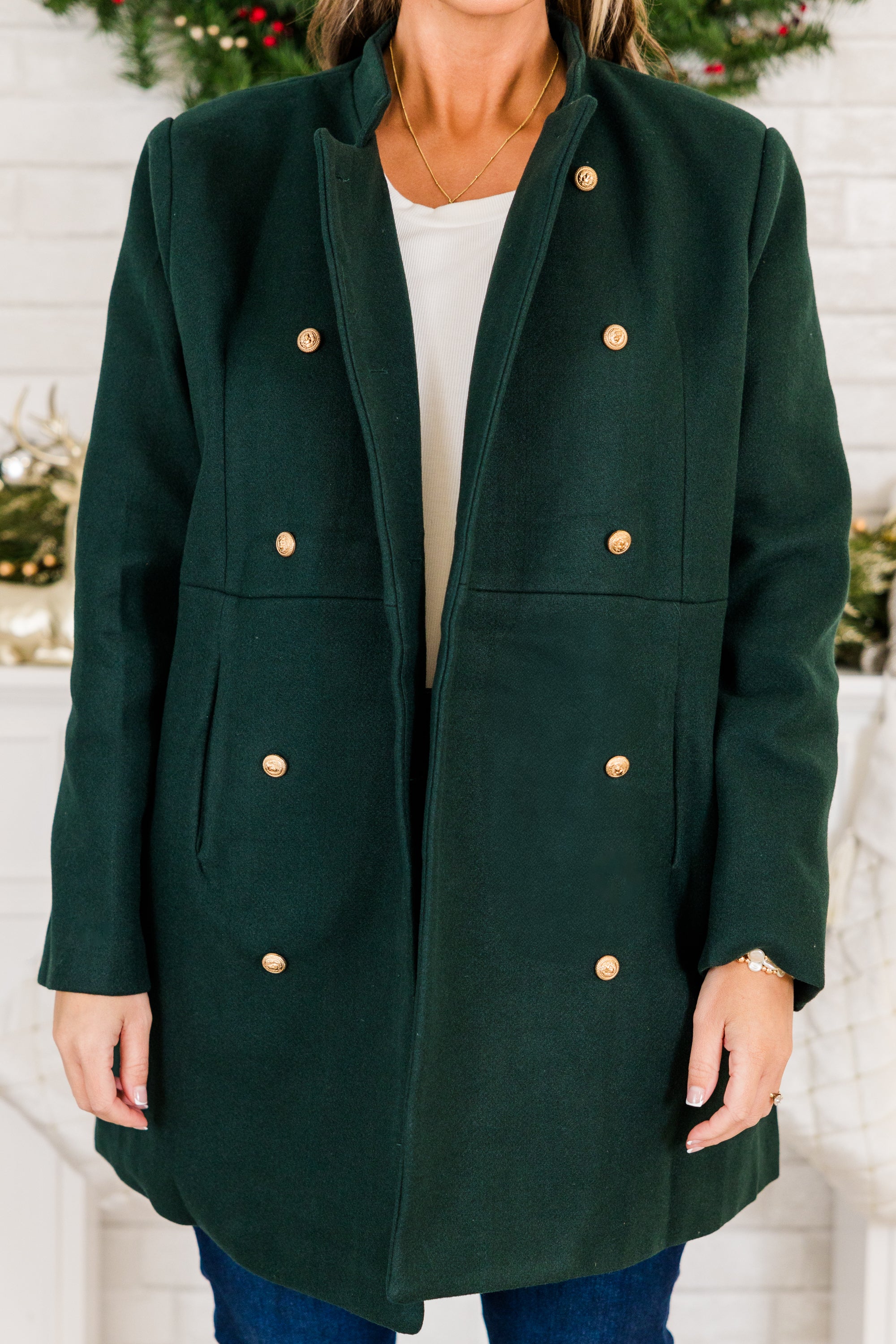 The City Is Ours Coat. Teal