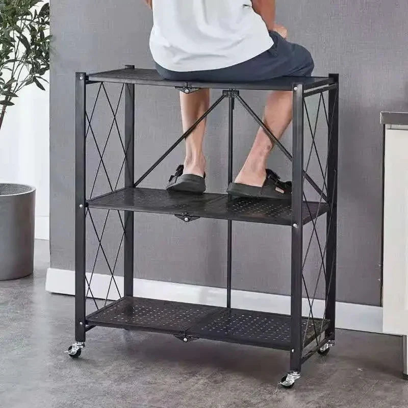 FOLDABLE KITCHEN TROLLEY