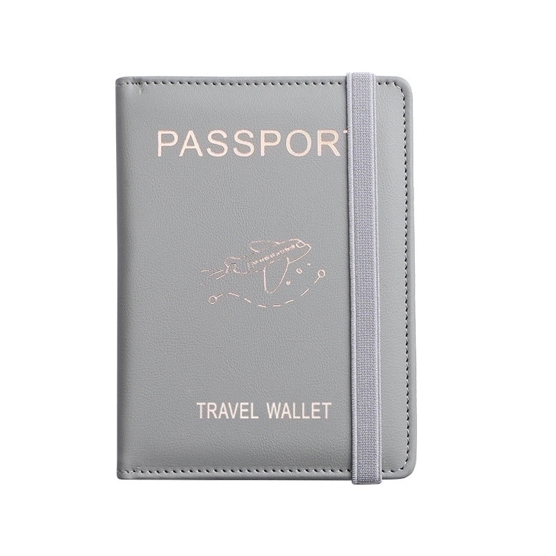 Women's Solid Color Pu Leather Flip Cover Card Holders