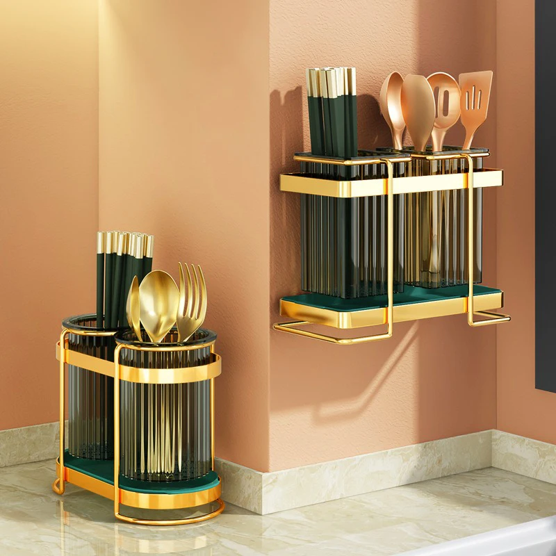 Hot Sale Light Luxury Chopstick Holder Household Tableware Cutlery Knife Storage Rack