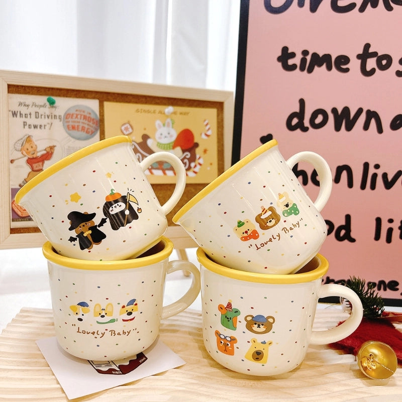 Casual Vacation Cartoon Ceramics Water Bottles 1 Piece