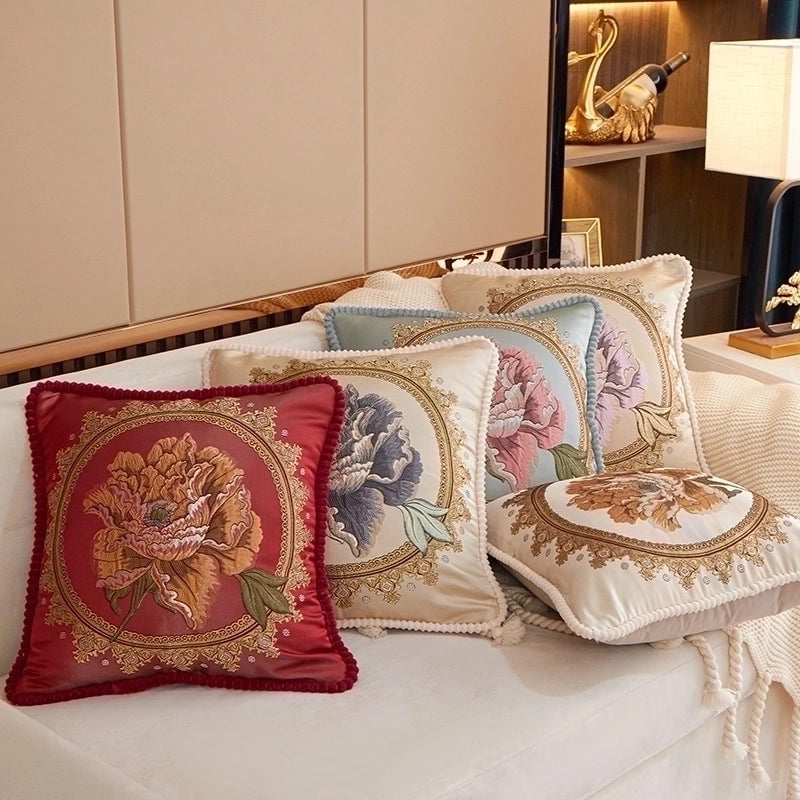 Vacation Flower Polyester Pillow Cases