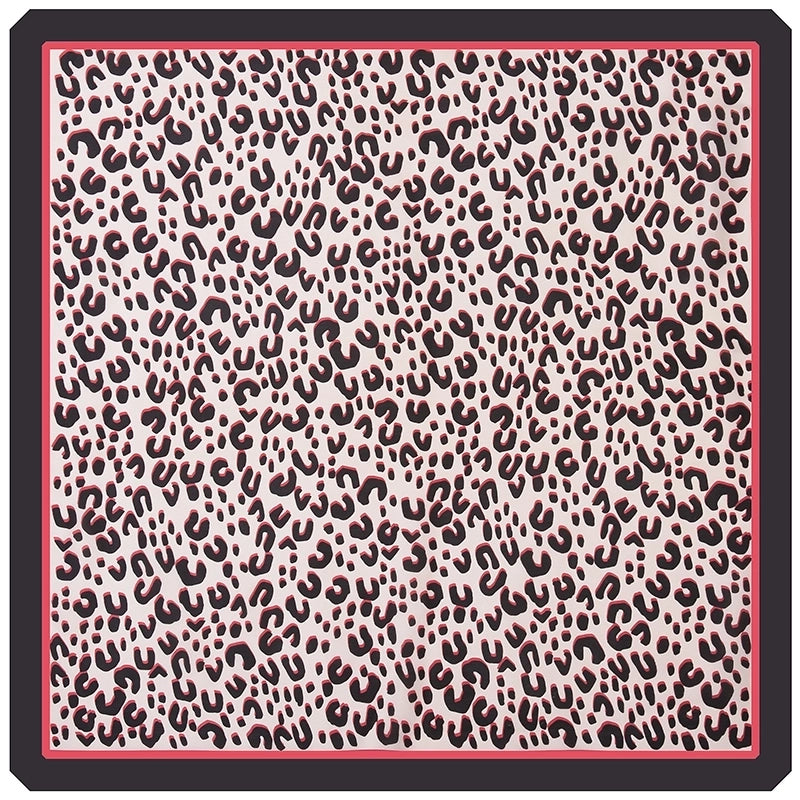 Women's Casual Streetwear Leopard Satin Silk Scarf