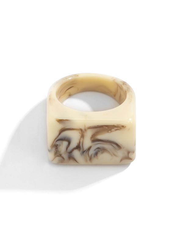 Stylish Resin 8 Colors Geometric Ring