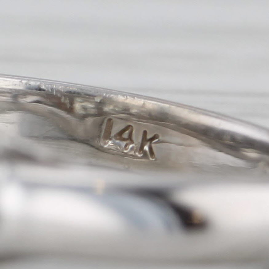1.01ctw Princess Diamond 3-Stone Engagement Ring 14k White Gold Size 6.25