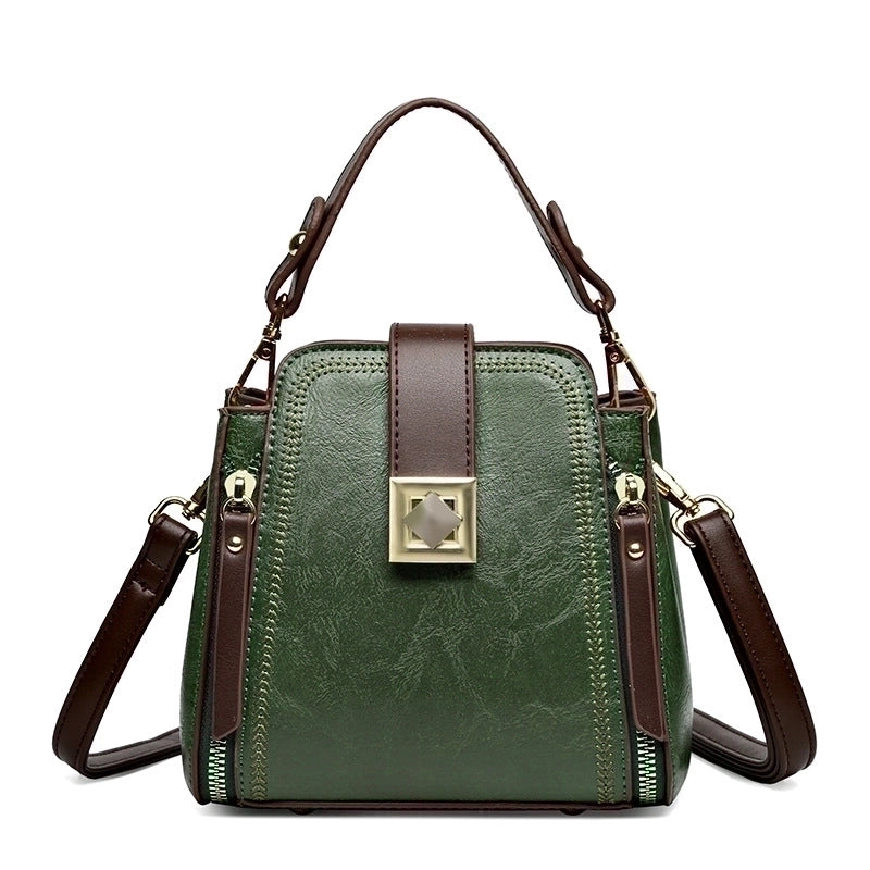 Women's Medium All Seasons Pu Leather Vintage Style Handbag