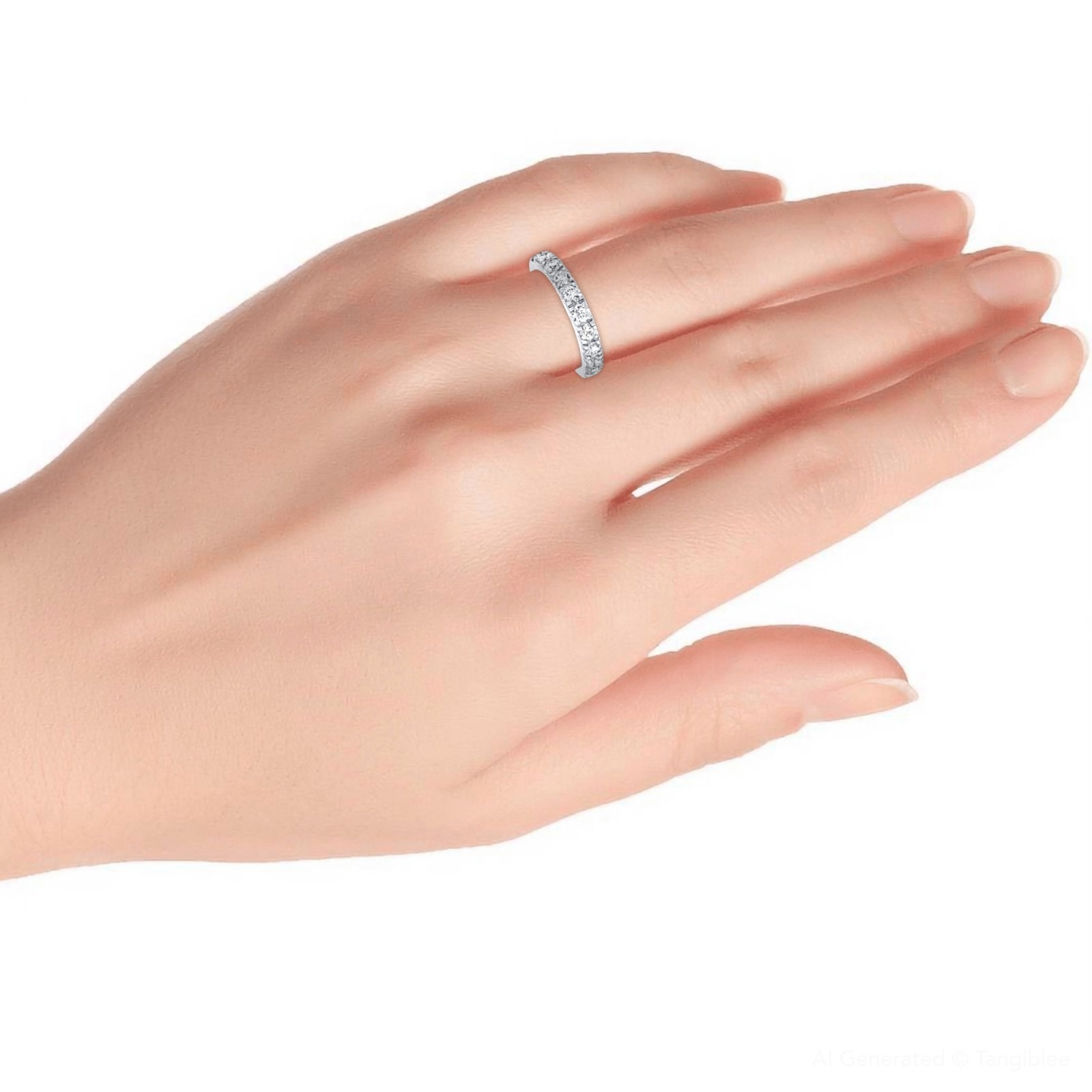 THE LEO Diamond Anniversary Ring 1 ct tw Round-cut 14K White Gold