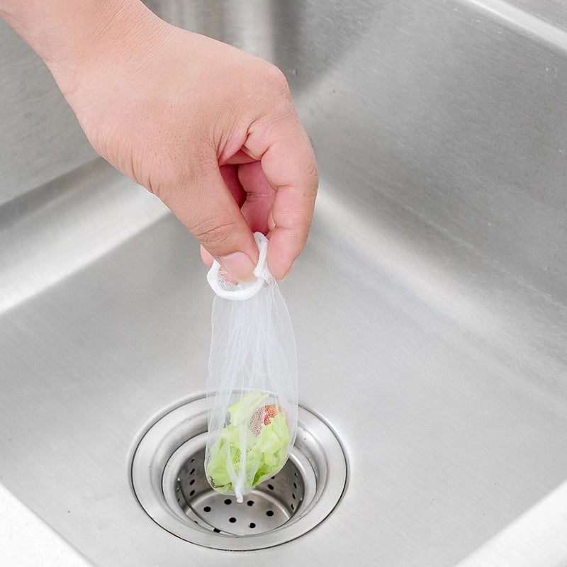 T Kitchen Supplies Sink Residue Garbage Bag Anti-blocking Vegetable Basin Water Bag Pool Filter Net Japanese Water Cutting Bag