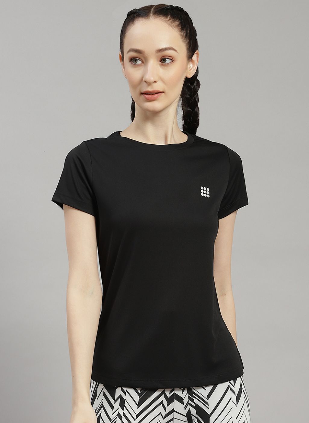 Women Black Solid Top