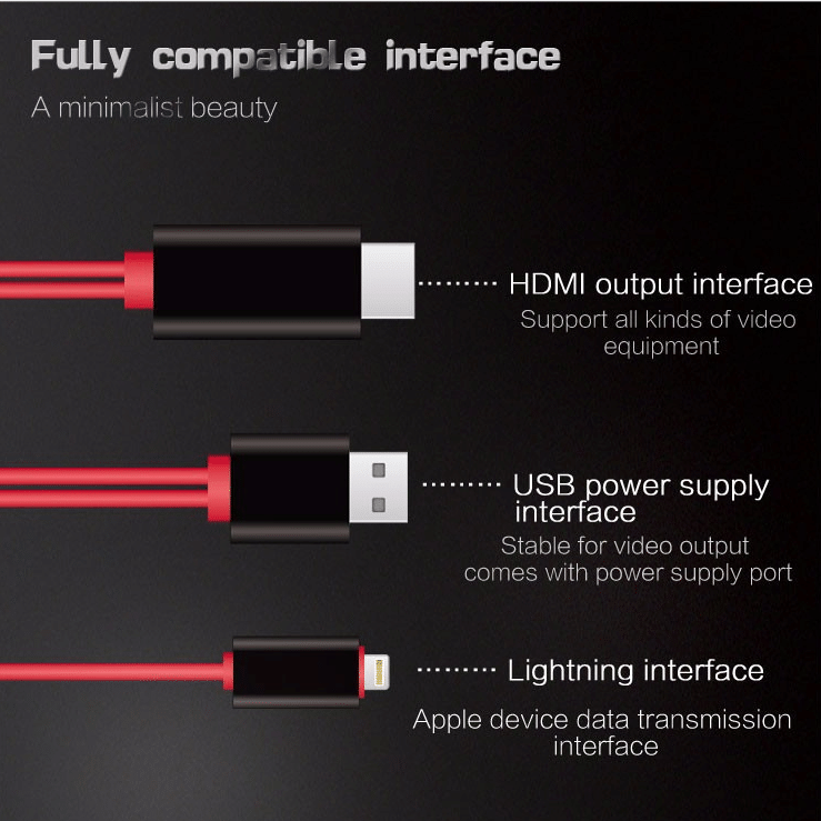 🔥 1080P No Lagging HDMI TV Cable 📺📺No network required for screen casting