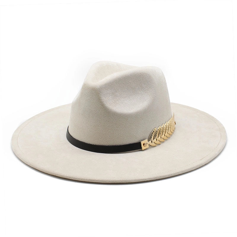 Unisex Vintage Style Baroque Style Ethnic Style Color Block Flat Eaves Fedora Hat