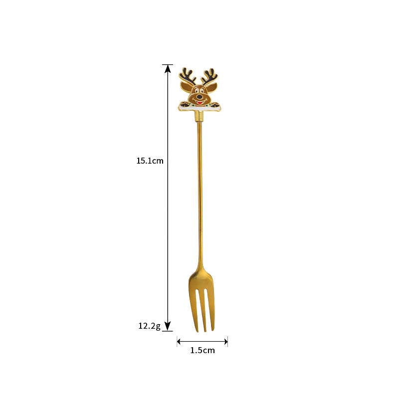 Christmas Fashion Cartoon Stainless Steel Tableware