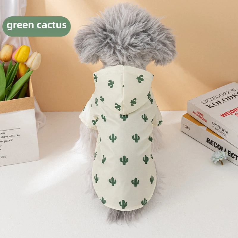 Summer Ultra-thin Waterproof New Pet Clothes Dog Cat Cute Clothes Fashion Raincoat