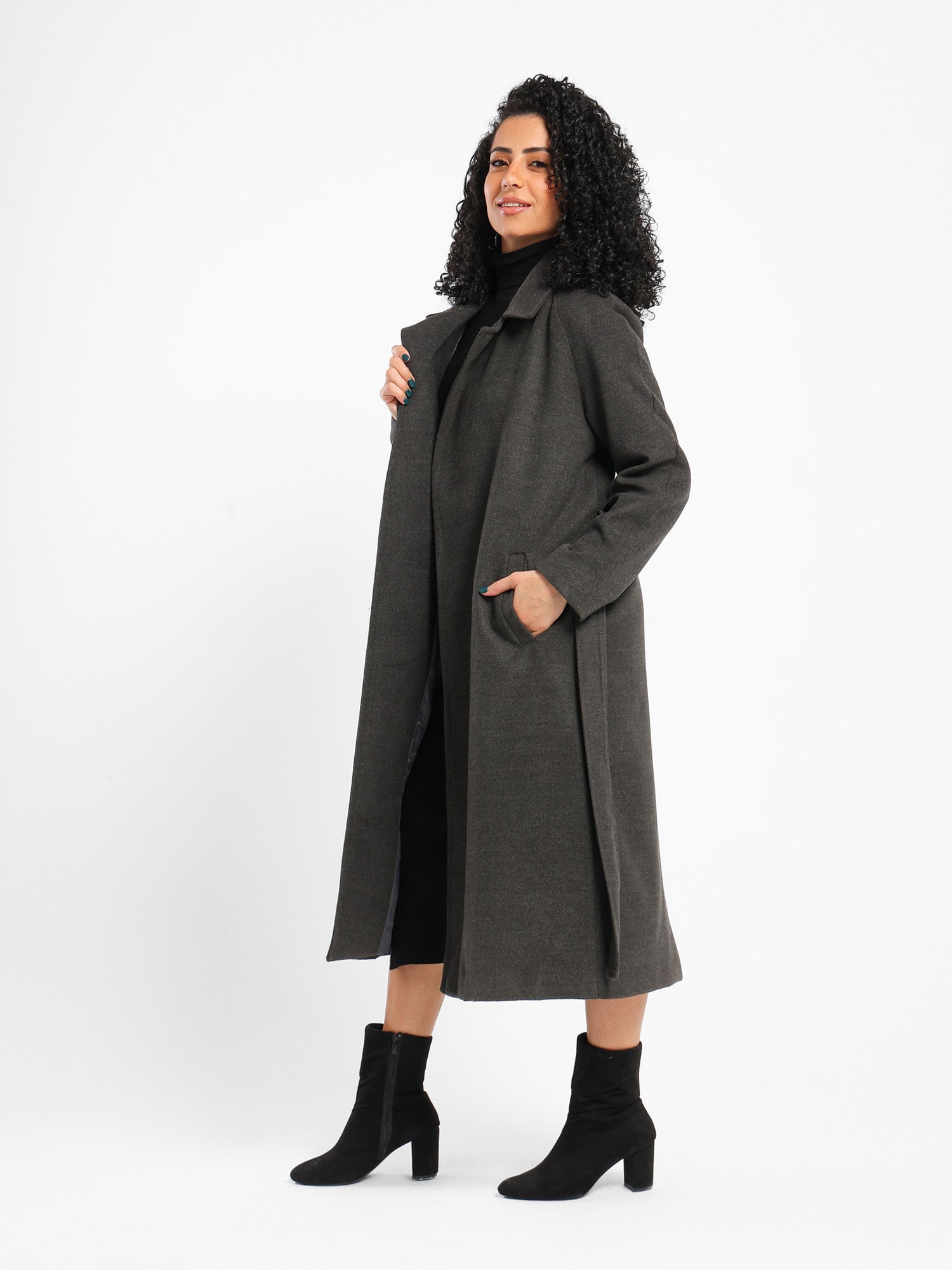 Oversized Wool-Blend Coat