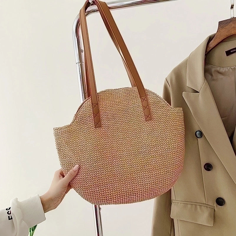 Women's Small Summer Straw Vacation Straw Bag