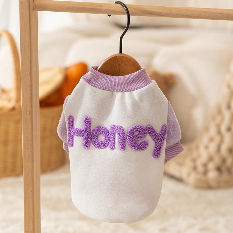 Cute Honey Printed Dog Cat Hoodie