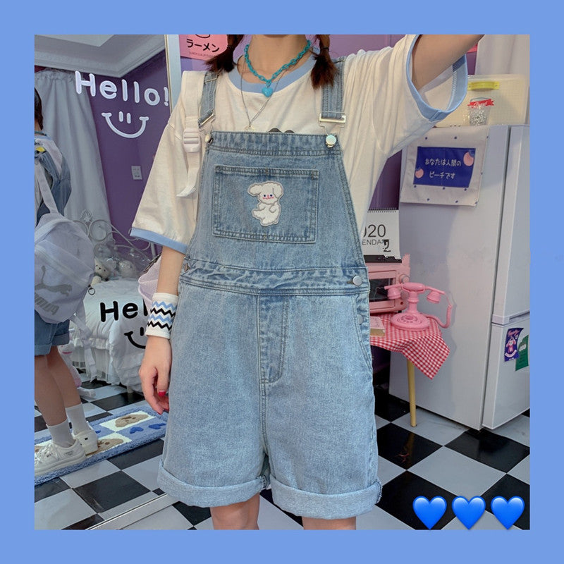 vintage denim overalls KF81302