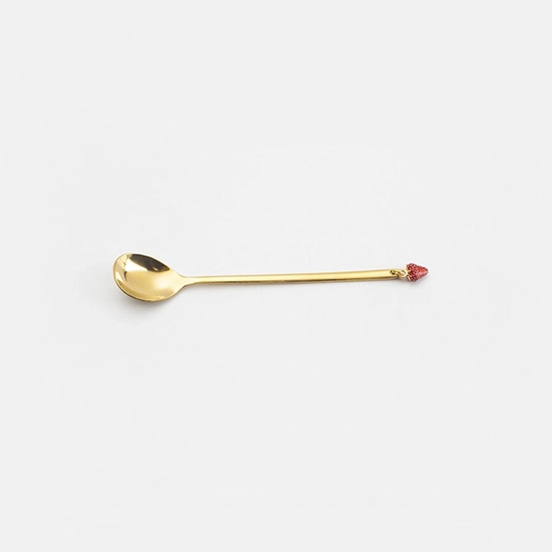 Cute Solid Color Stainless Steel Tableware