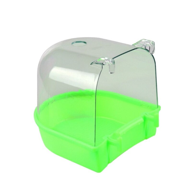 Transparent Bird Bathing Cage Box