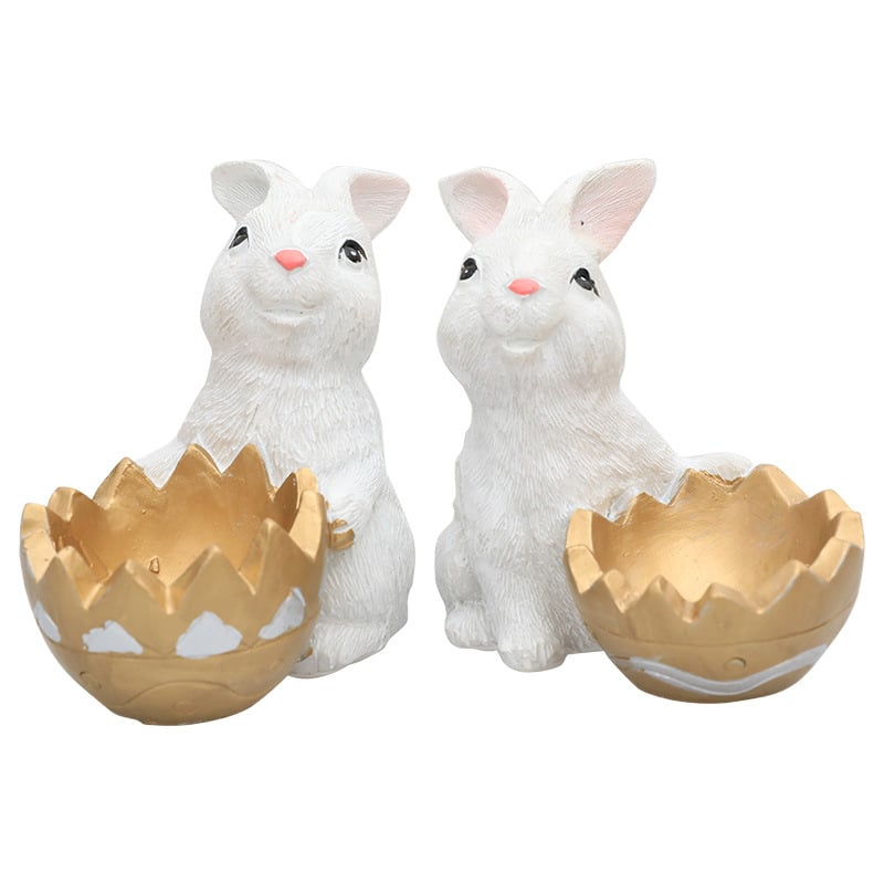 Easter Bunny Eggshell Ornaments