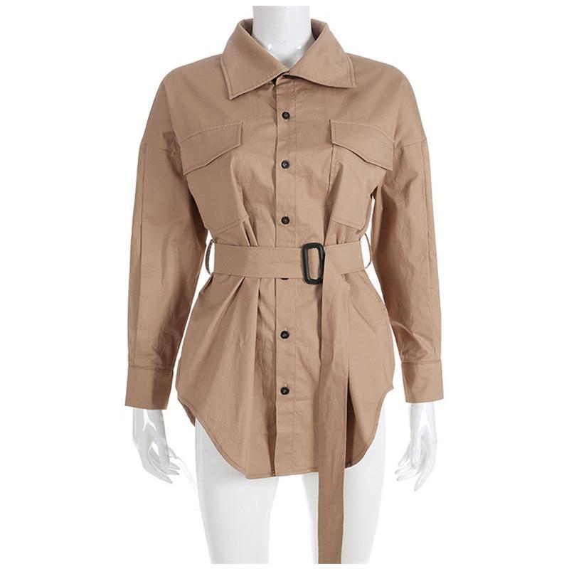 Oversized Cargo Shirt Dress