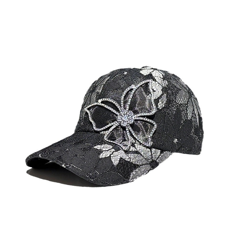 Women's Minimalist Classic Style Color Block Butterfly Curved Eaves Baseball Cap