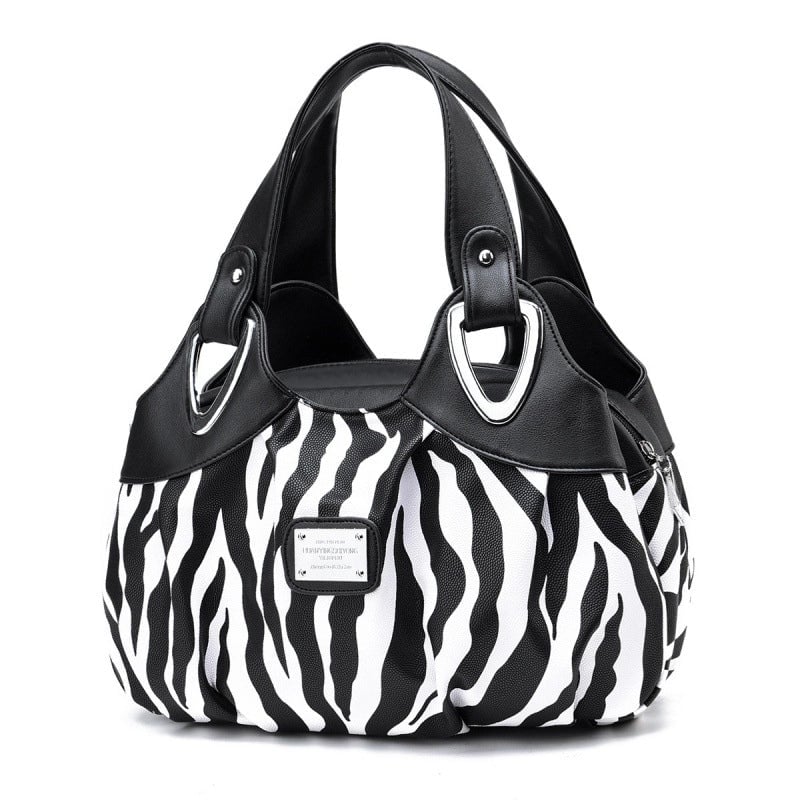 Women's Large Pu Leather Flower Elegant Sewing Thread Dumpling Shape Zipper Cloud Shape Bag