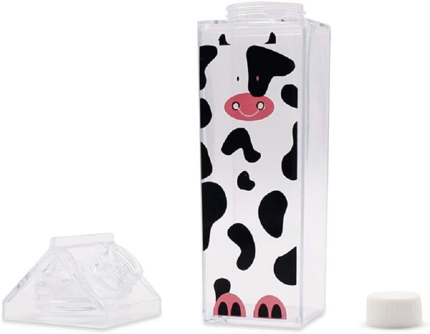 Acrylic Reusable Milk Cartoon Shaped Water Bottle