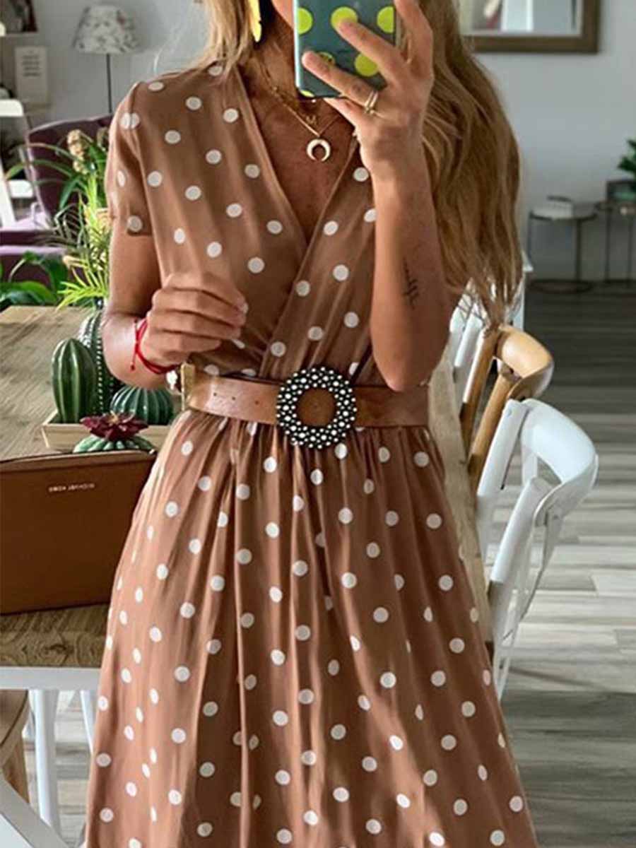 Polka Dot Long Dress