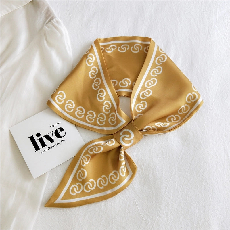 Fashion Printing Small Silk Scarf