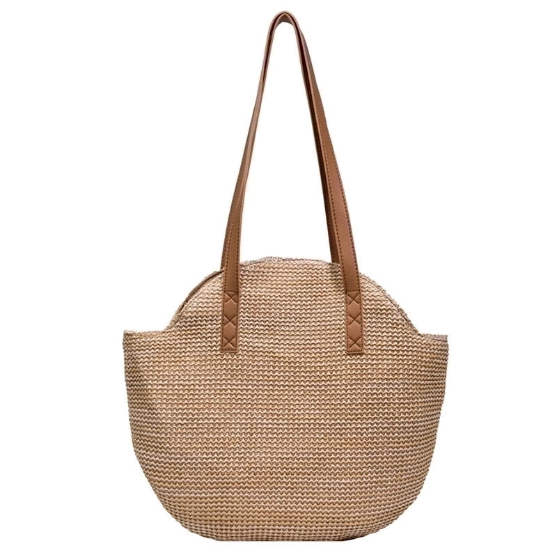 Women's Small Summer Straw Vacation Straw Bag