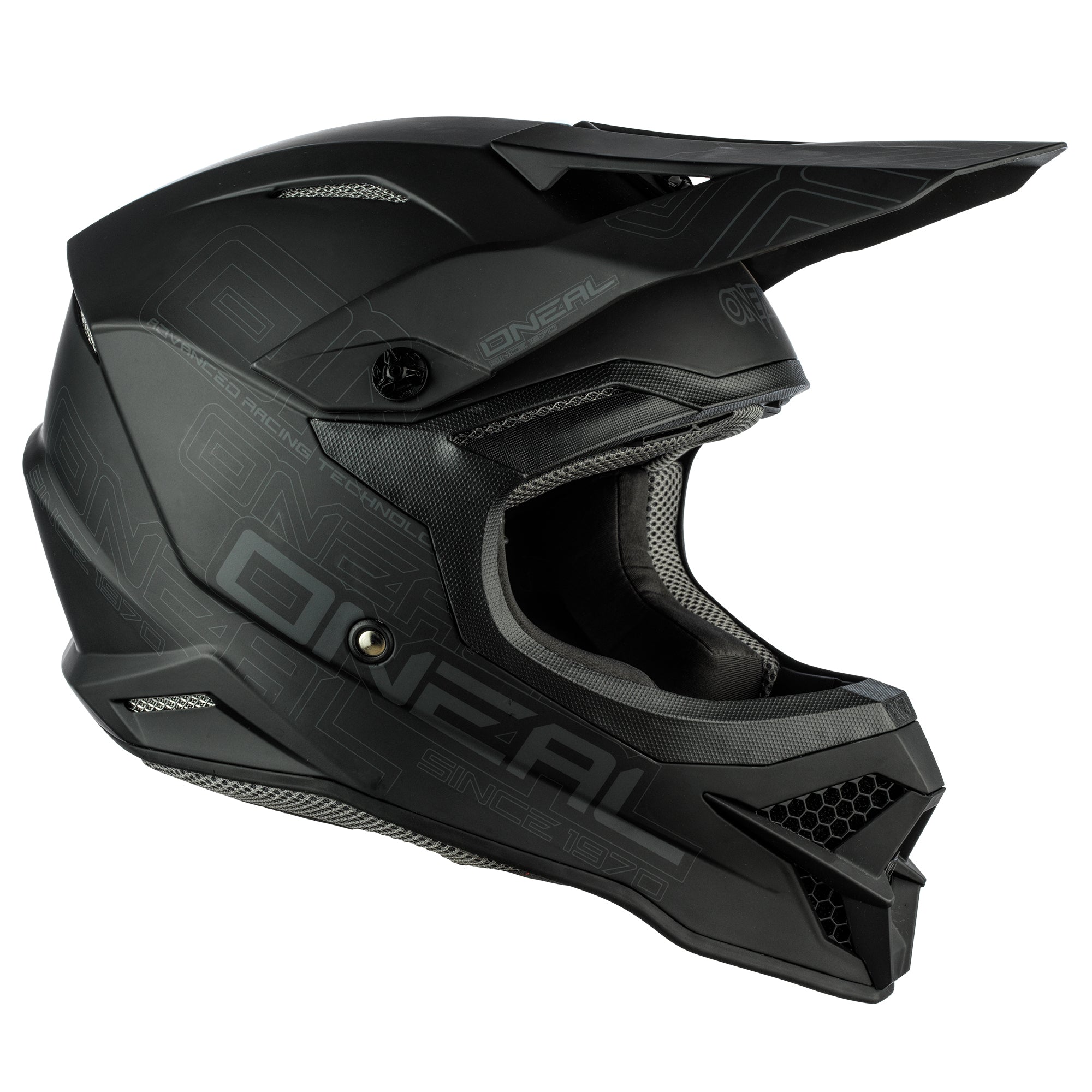 3 SRS Flat Helmet Black