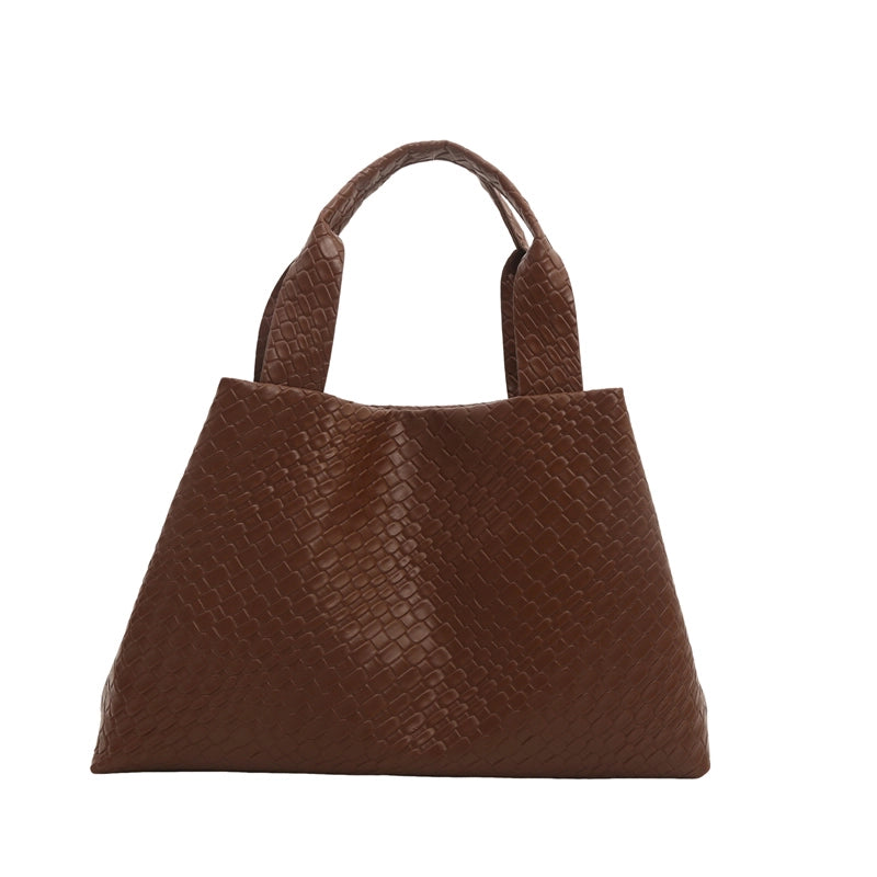Women's Medium Pu Leather Solid Color Streetwear Magnetic Buckle Bucket Bag